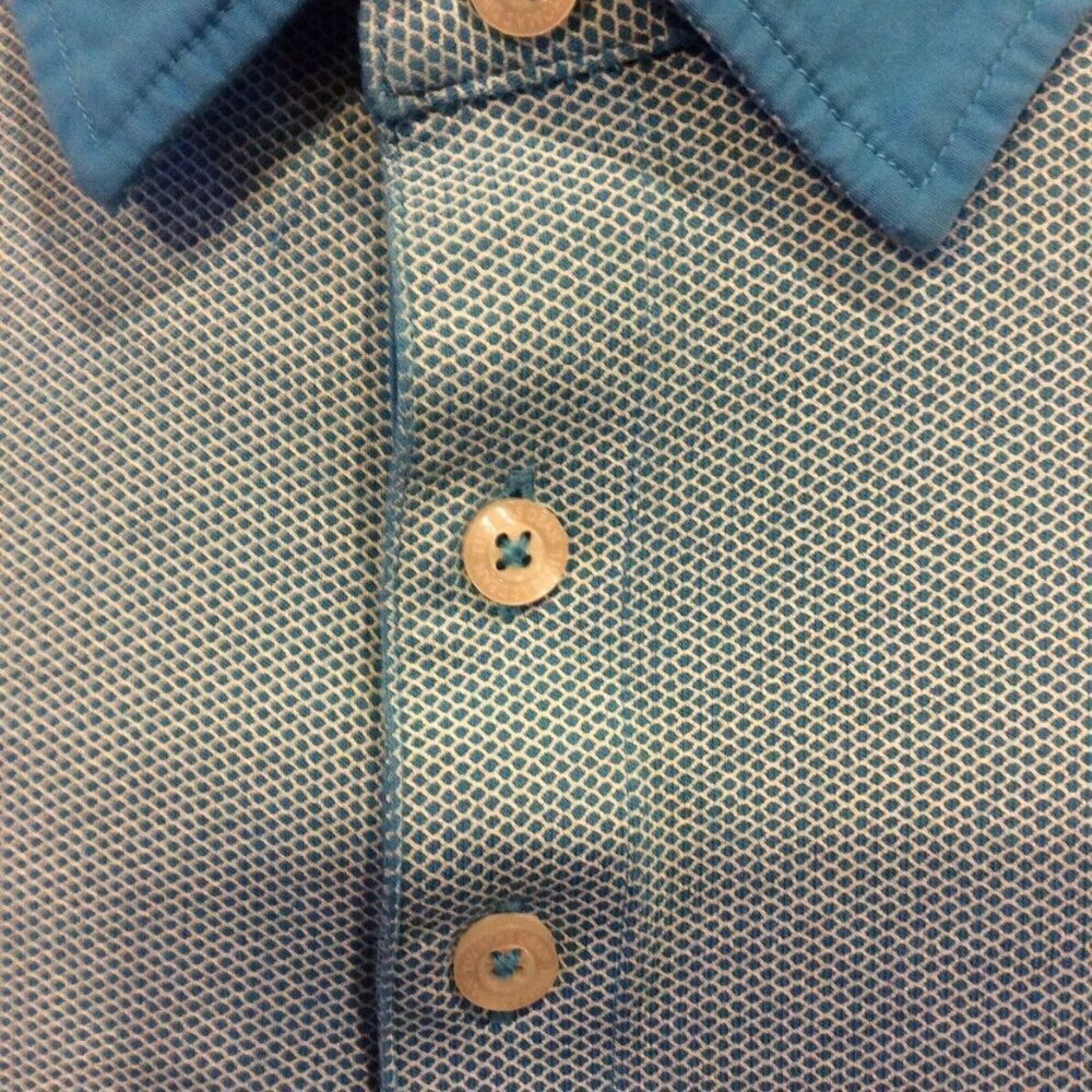 Men's Td Thomas Dean Blue Polo Shirt large - Picture 3 of 11